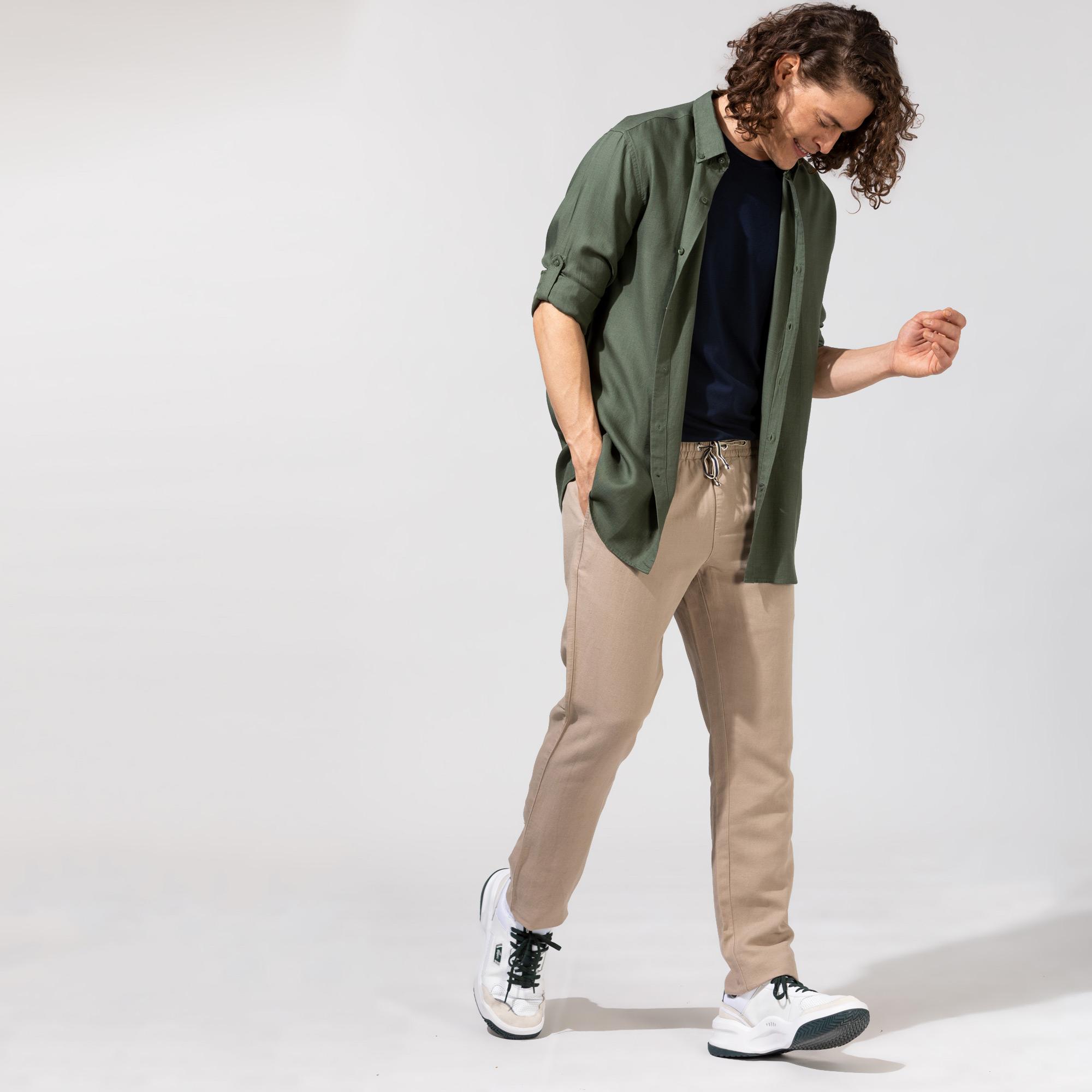 Nautica Bej Classic Fit Pantolon