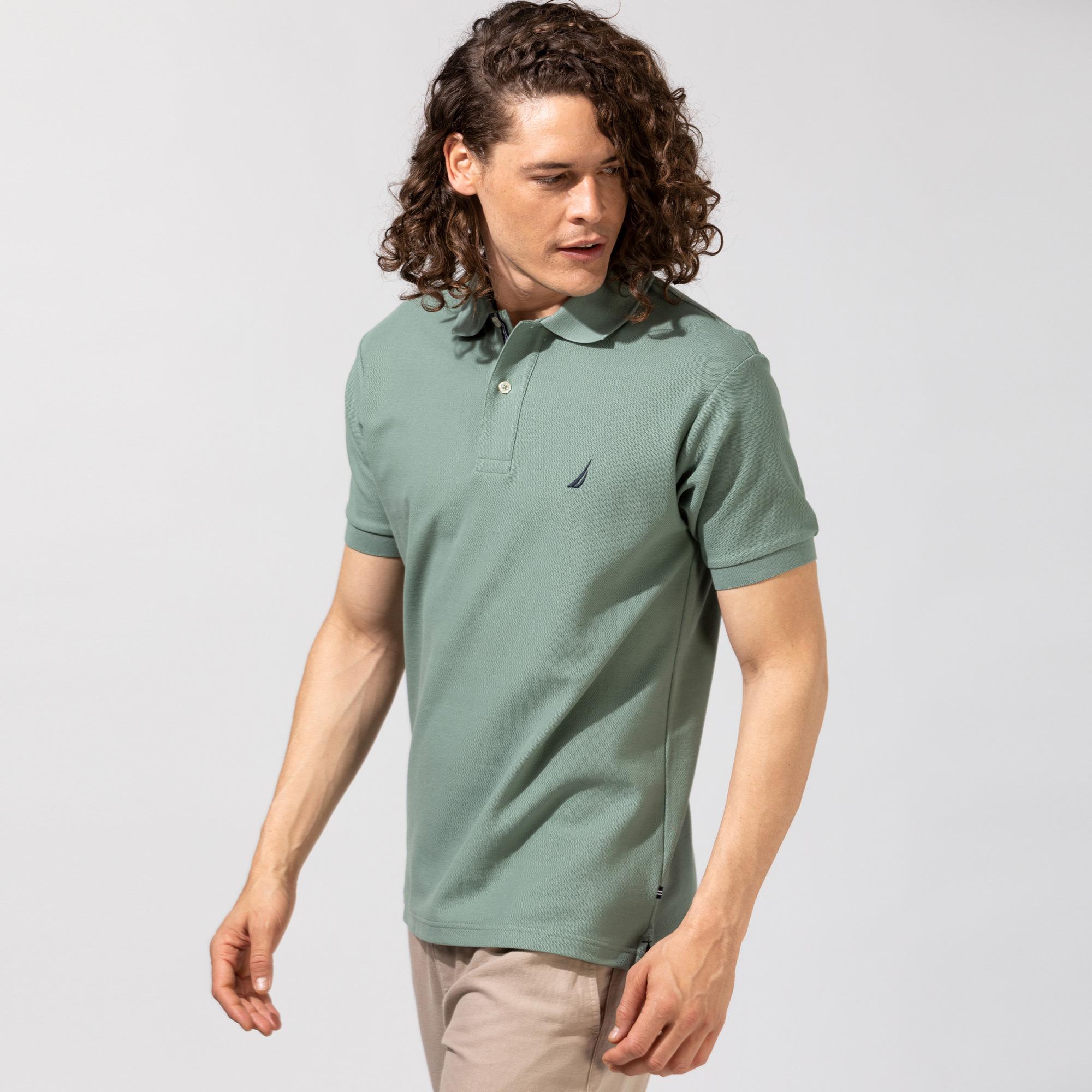 Nautica Erkek Yeşil Classic Fit Kısa Kollu Polo
