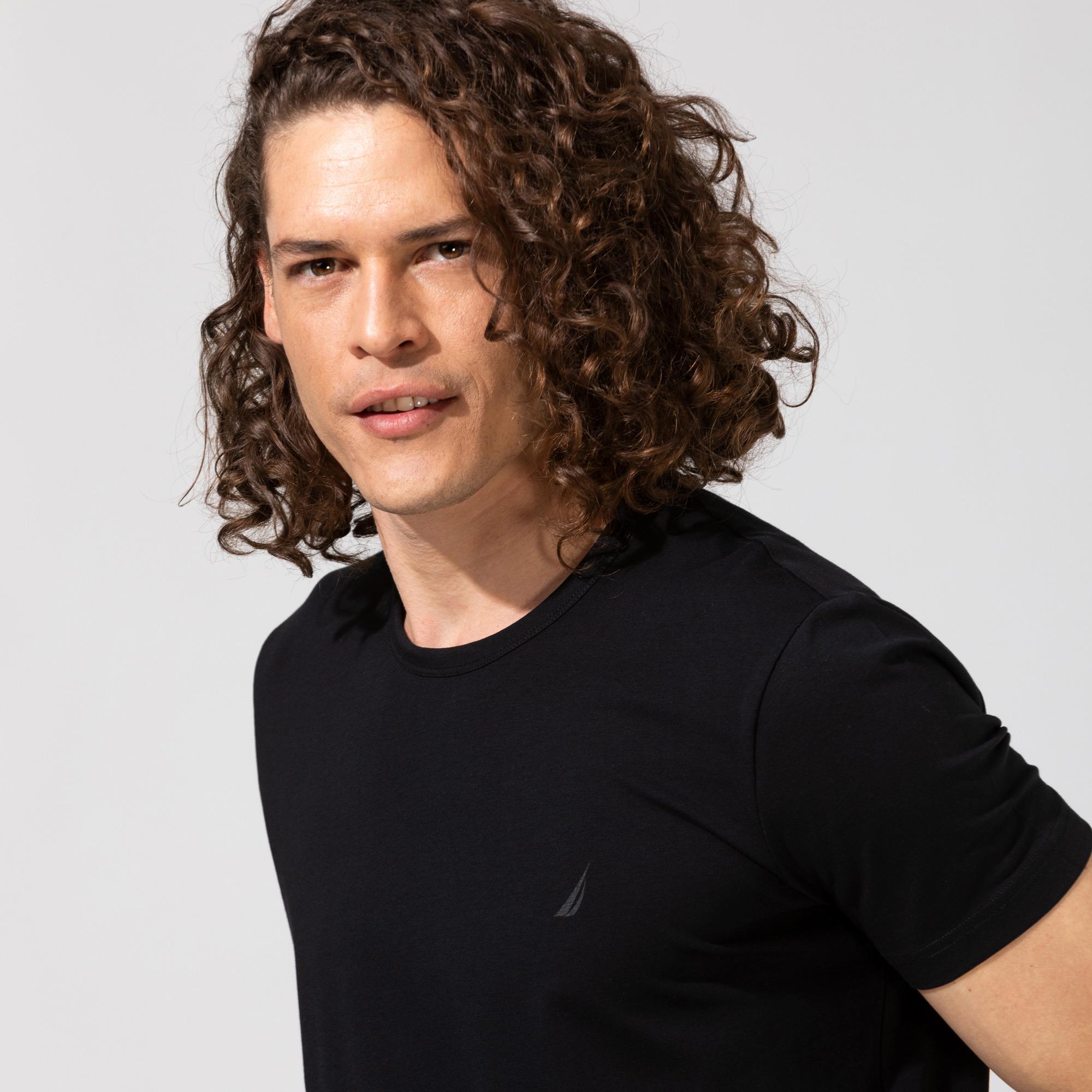 Nautica Siyah Standart Fit T-Shirt