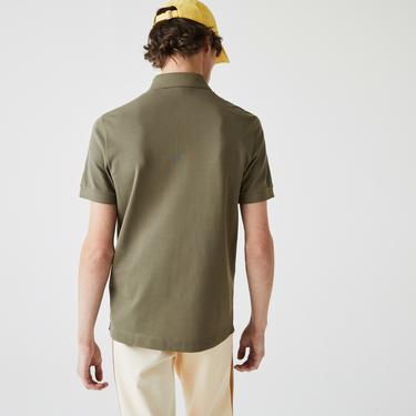  Lacoste Erkek Regular Fit Haki Polo