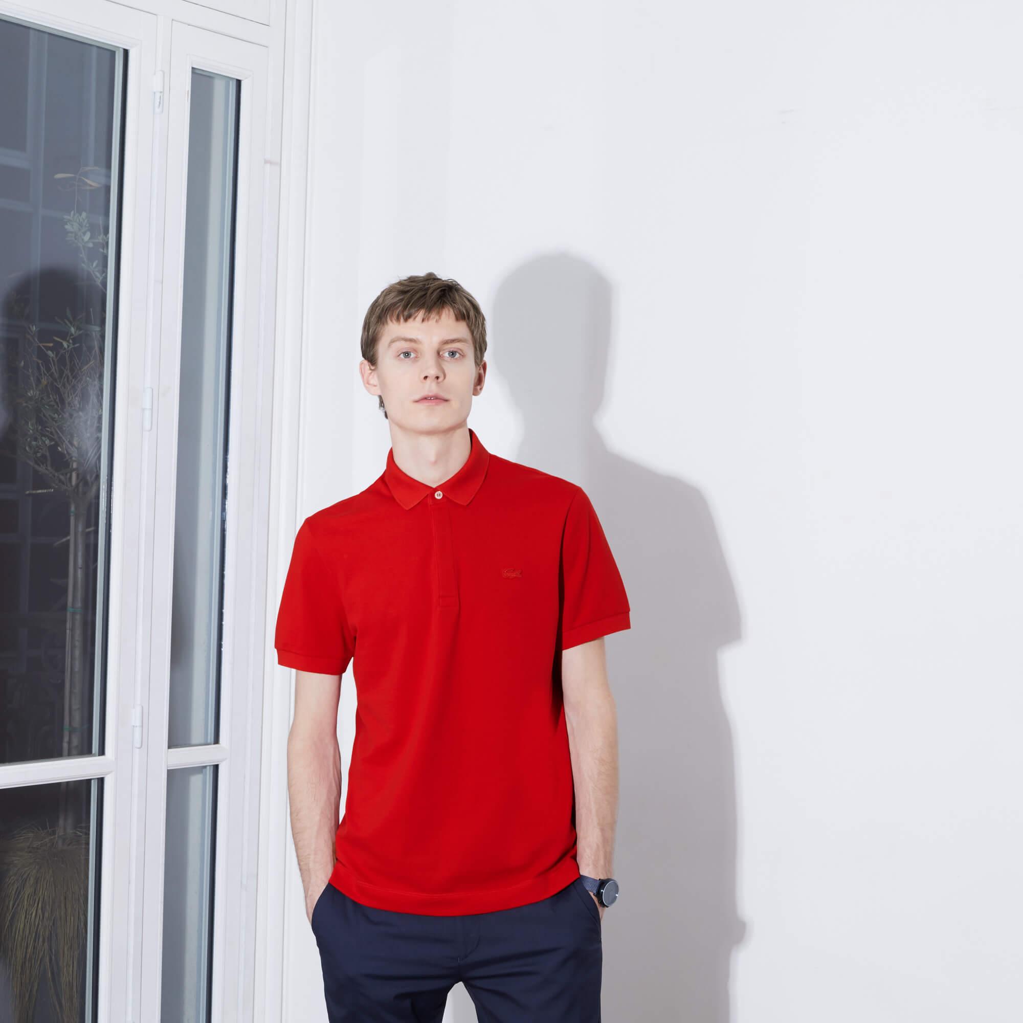 Erkek Regular Fit Kırmızı Paris Polo