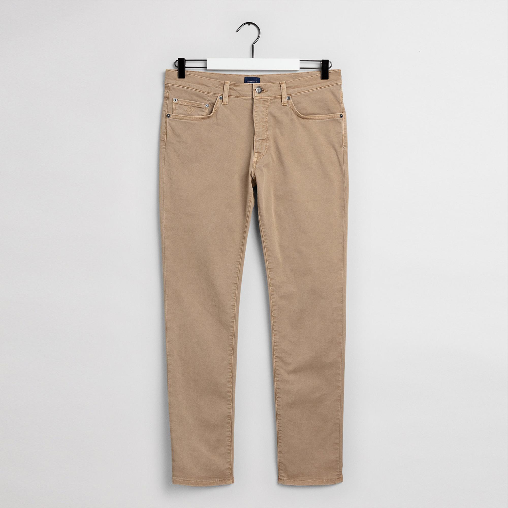Gant Erkek Bej Slim Fit Pantolon