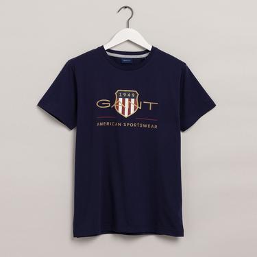  GANT Erkek Lacivert Regular Fit T-Shirt