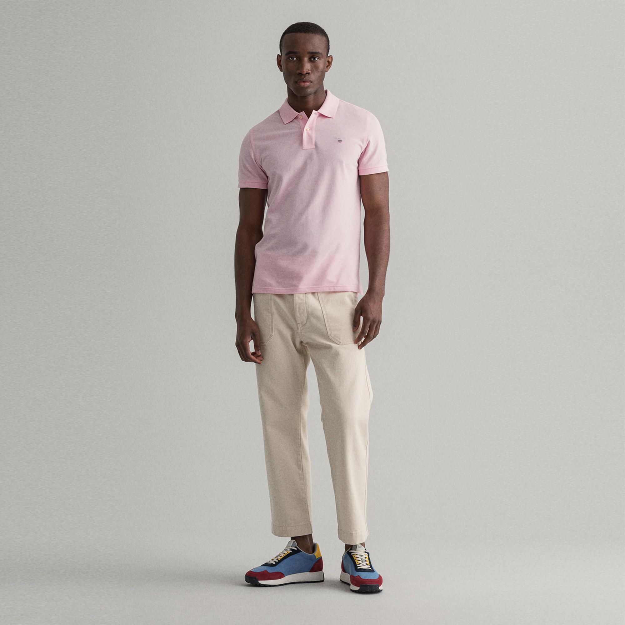 GANT Erkek Pembe Regular Fit Polo