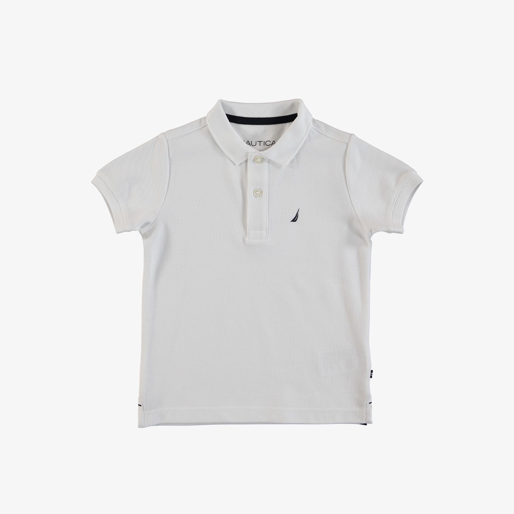 Nautica Erkek Çocuk Beyaz Kısa Kollu Polo Yaka T-Shirt