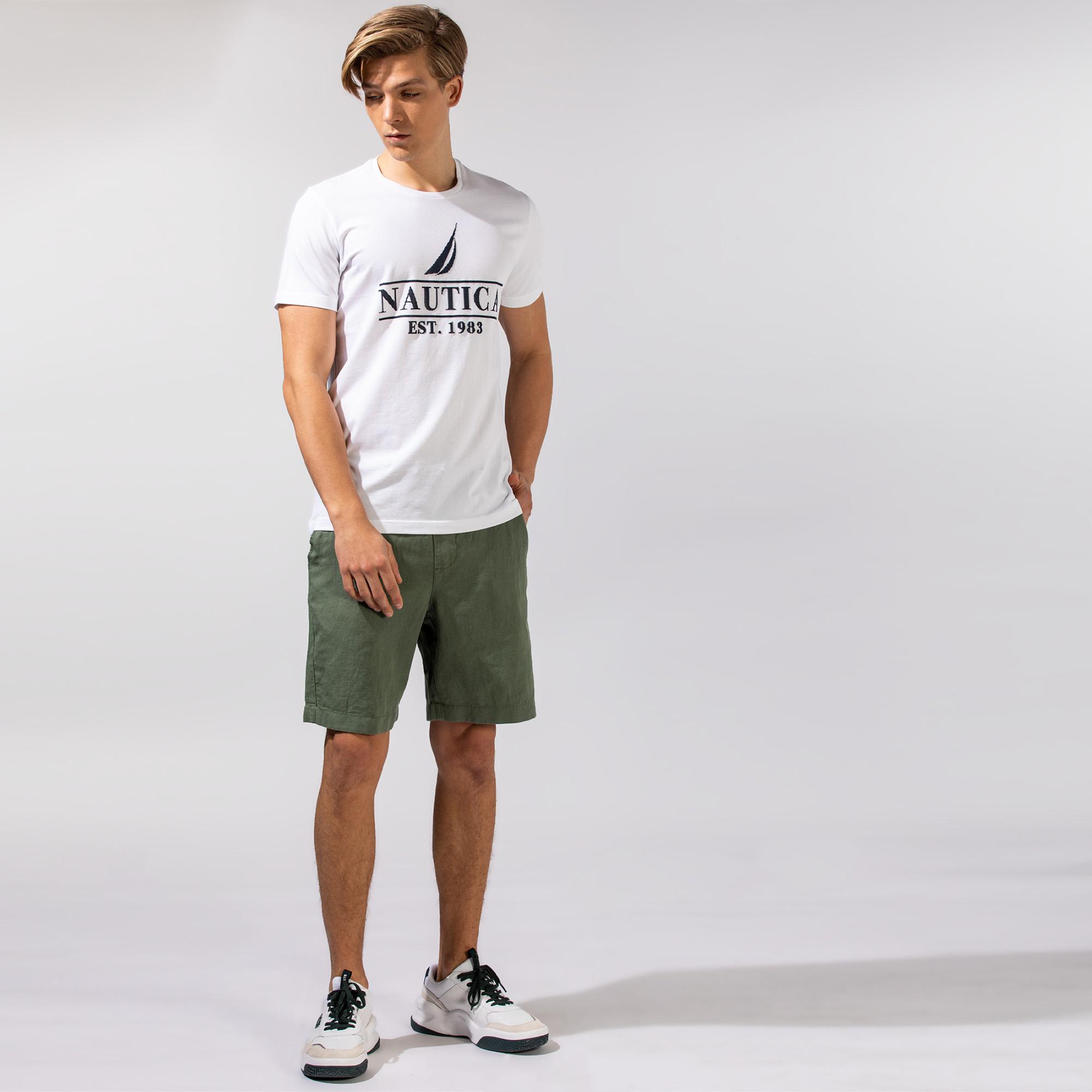 NAUTICA ERKEK YEŞİL CLASSIC FIT BERMUDA ŞORT