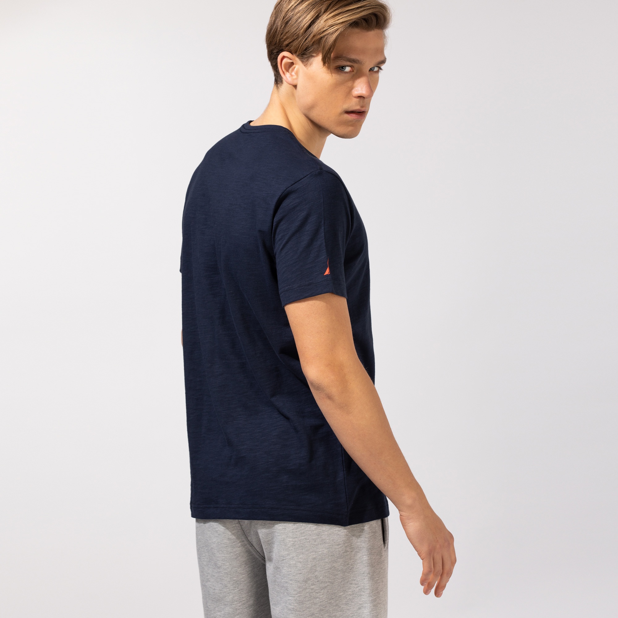 Nautica Erkek Lacivert Baskılı T-Shirt