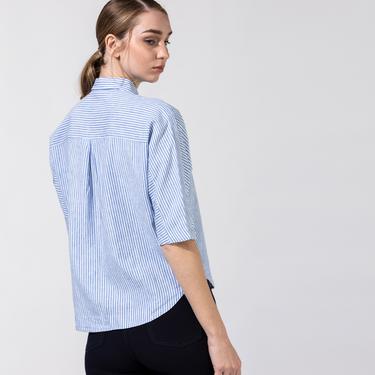  Nautica Beyaz Çizgili Gömlek