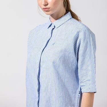  Nautica Beyaz Çizgili Gömlek