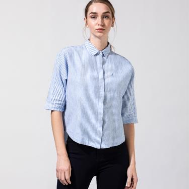  Nautica Beyaz Çizgili Gömlek