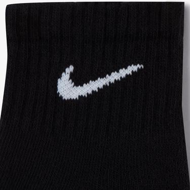  Nike Everyday Cush Ankle 3' lü Unisex Siyah Çorap