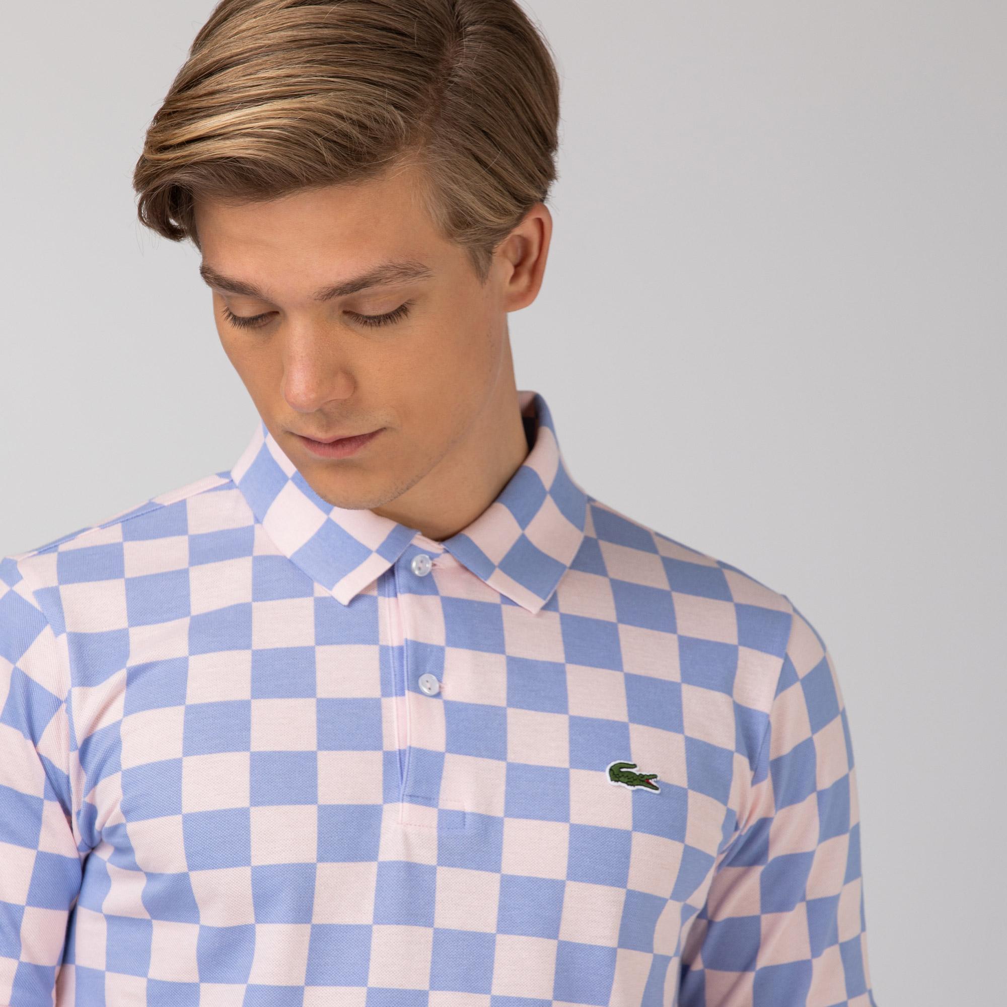 Lacoste L!ve Unisex Çizgili Renkli Polo