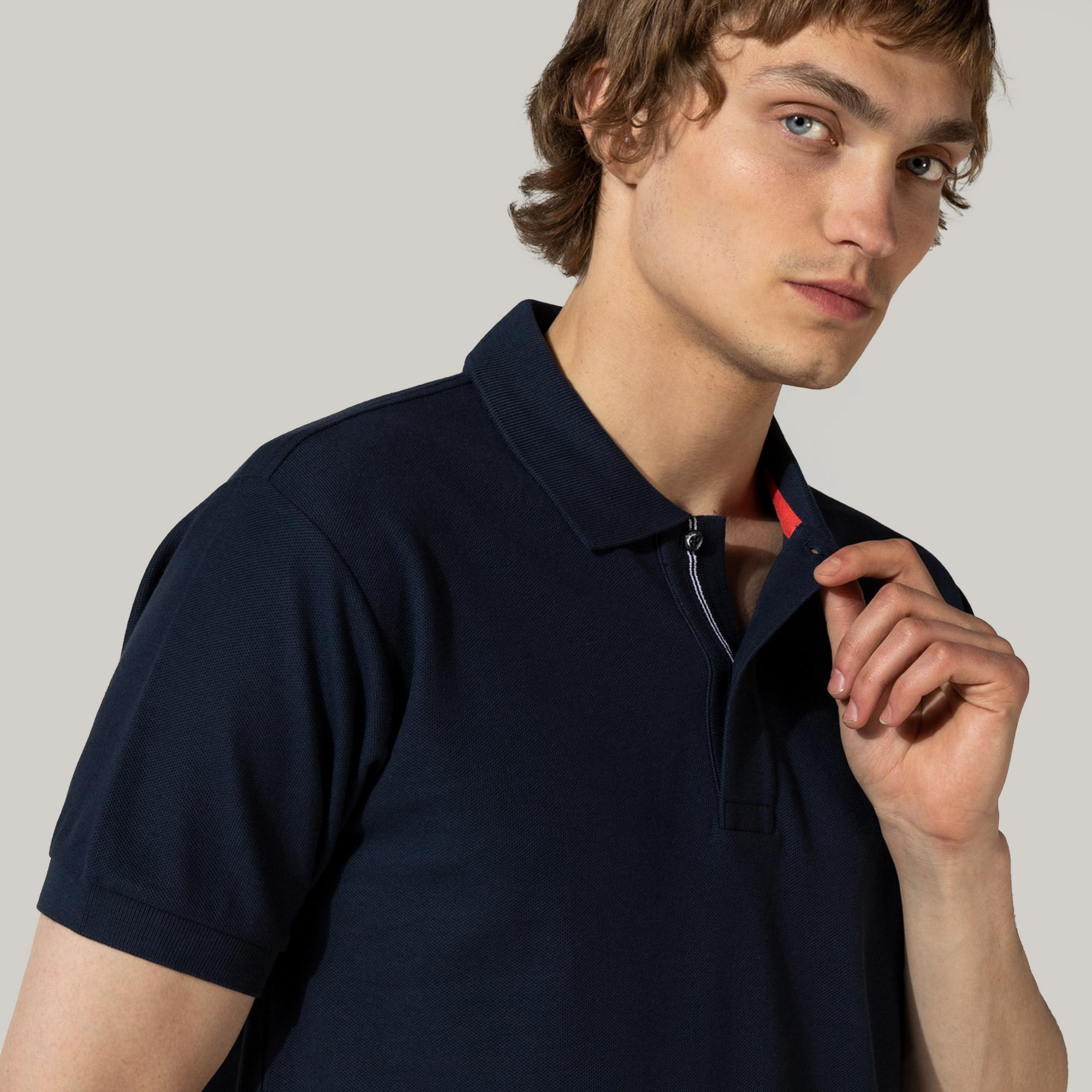 Nautica Erkek Lacivert Classic Fit Kısa Kollu Polo