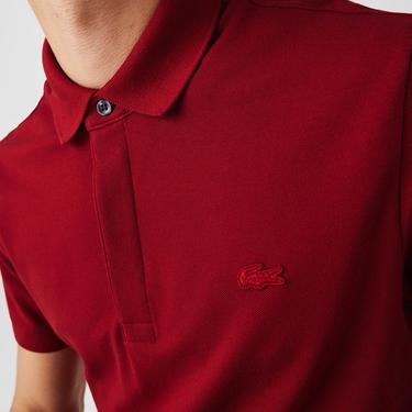  Lacoste Erkek Regular Fit Bordo Paris Polo