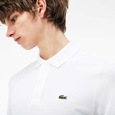  Lacoste L.12.12 Erkek Slim Fit Beyaz Polo