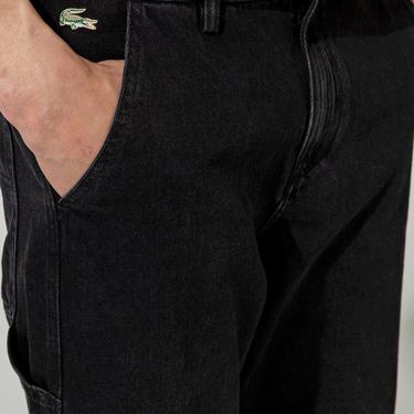  Lacoste L!ve Erkek Siyah Denim Bermuda Şort