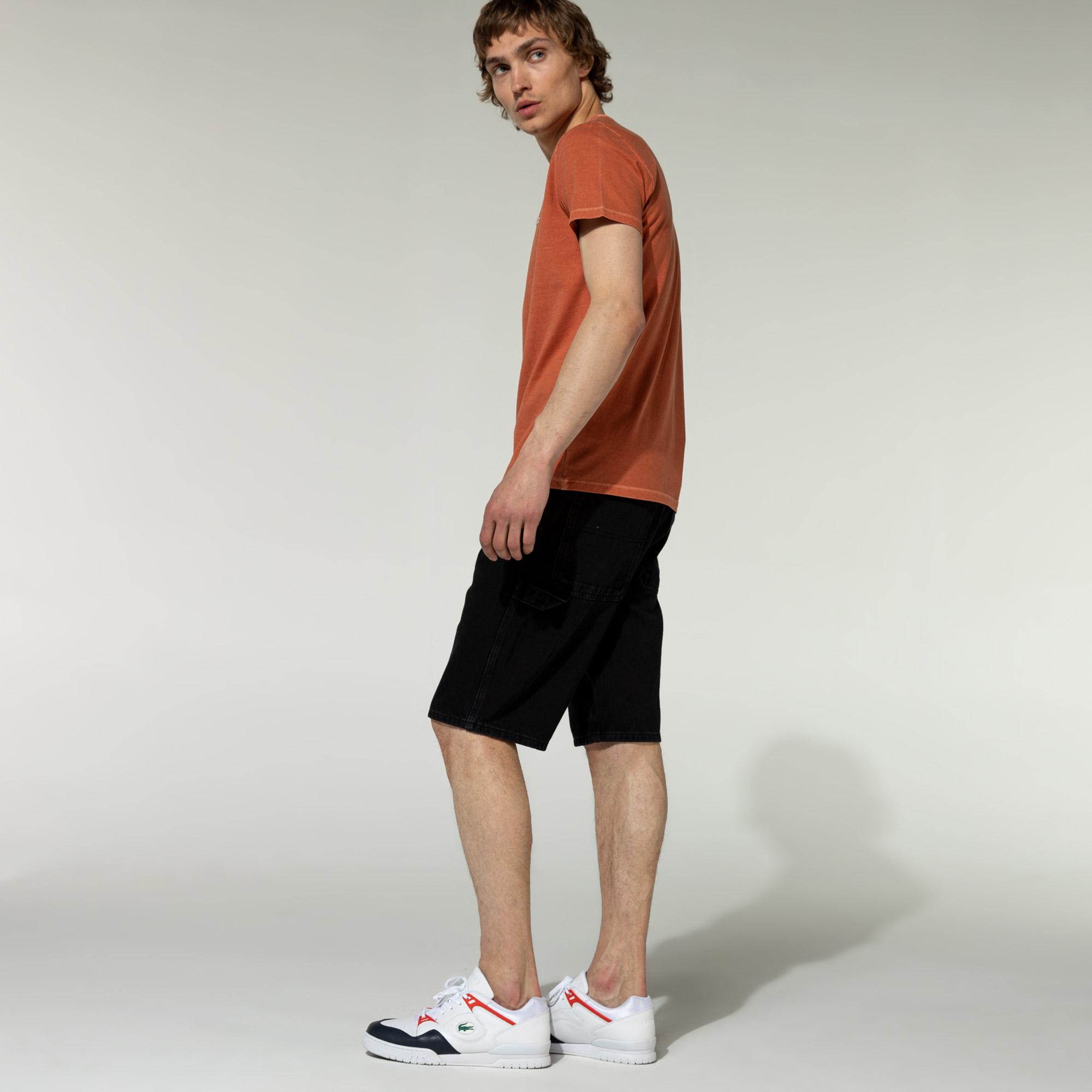 Lacoste L!ve Erkek Siyah Denim Bermuda Şort