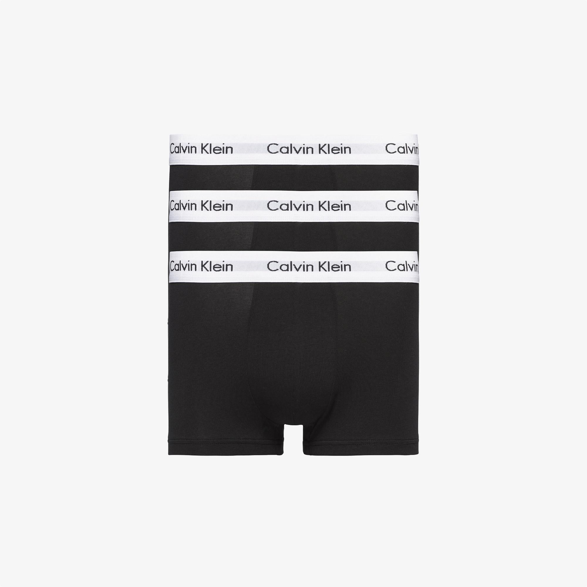 Calvin Klein 3'lü Low Rise Trunks Erkek Siyah Boxer