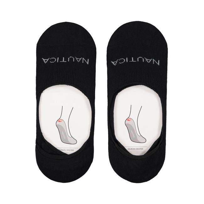  Nautica Unisex Siyah 2Li Babet Çorap