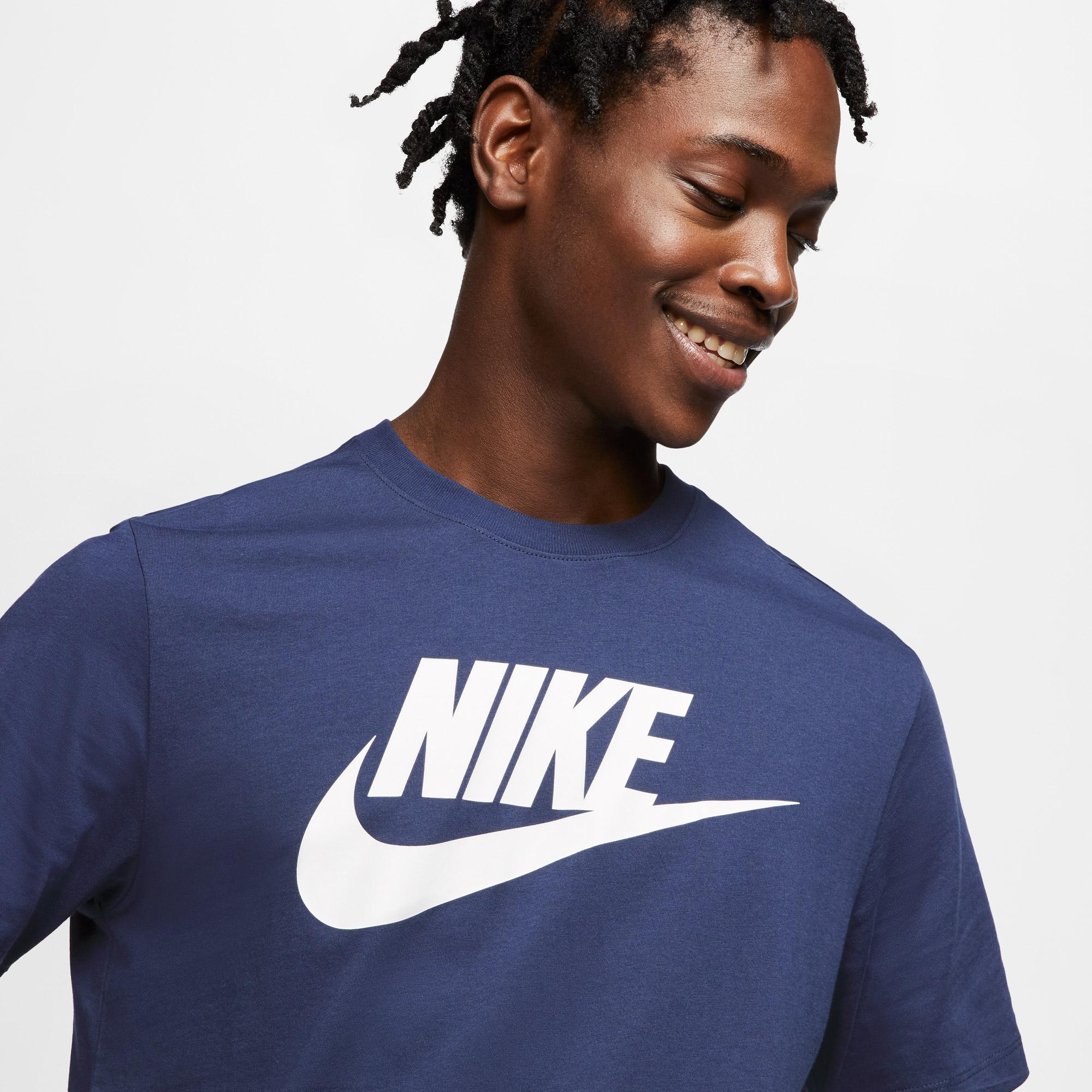 Nike Sportswear Icon Futura Erkek Lacivert T-Shirt