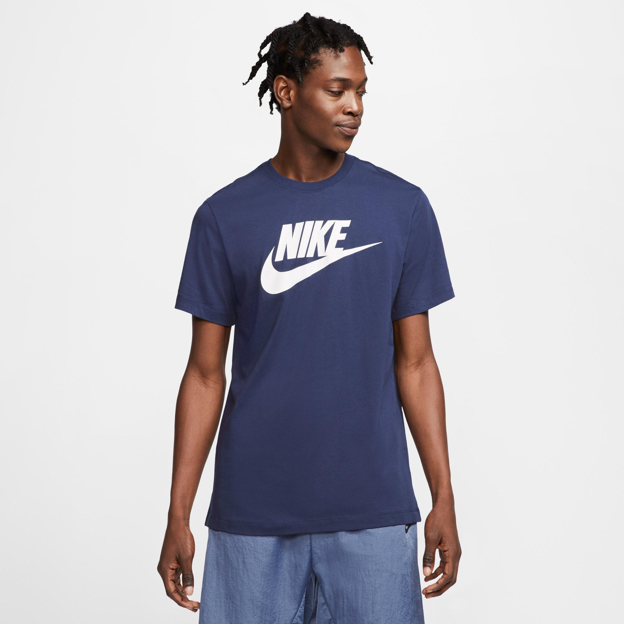 Nike Sportswear Icon Futura Erkek Lacivert T-Shirt