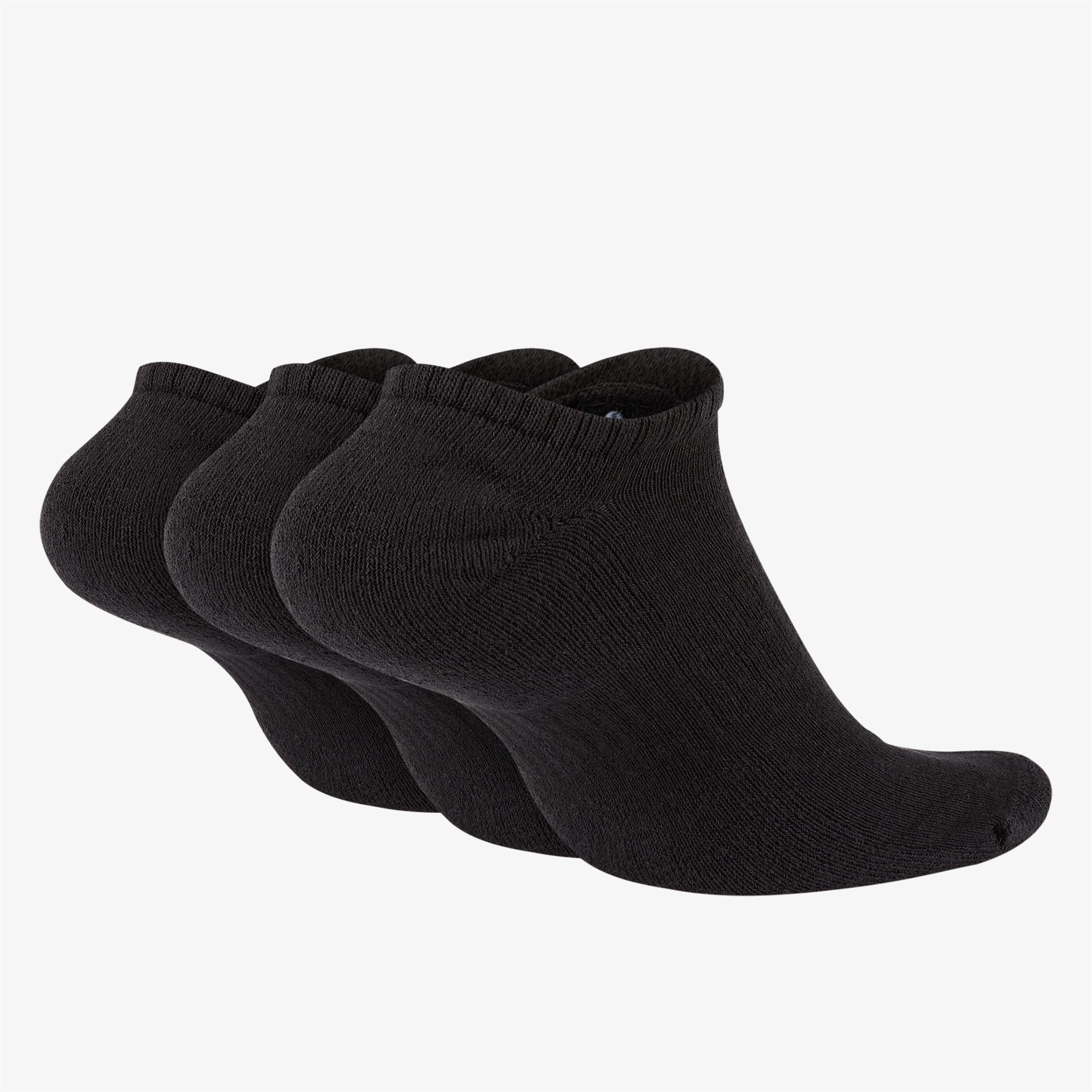 Nike U Everyday Cush Ns 3'lü Unisex Siyah Çorap