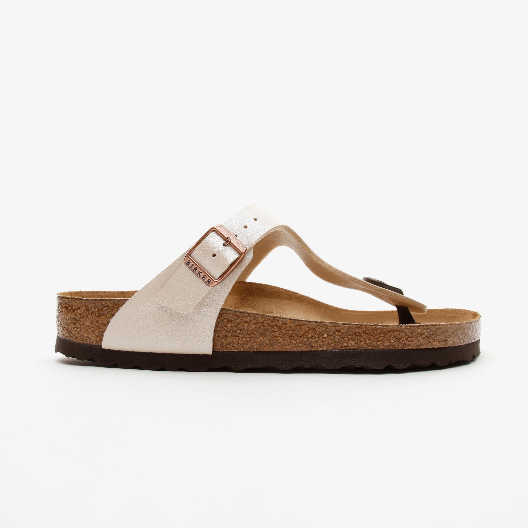 Birkenstock Gizeh Birko-Flor Graceful Kadın Beyaz Sandalet