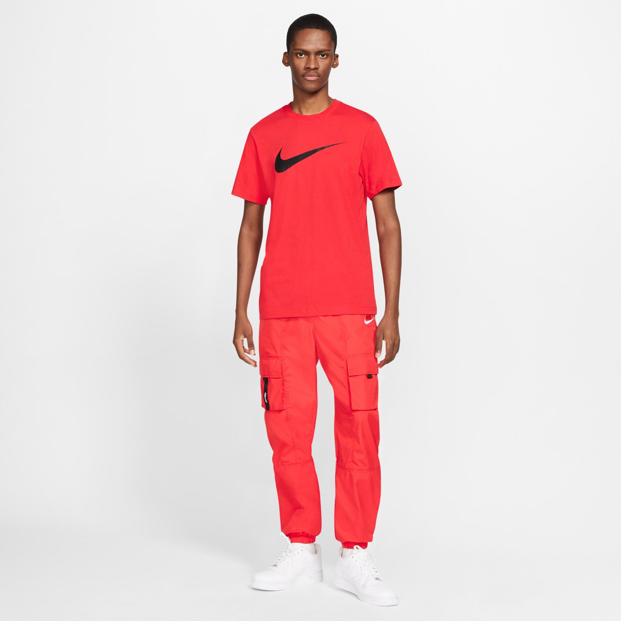Nike Sportswear Icon Swoosh Erkek Kırmızı/Pembe T-Shirt