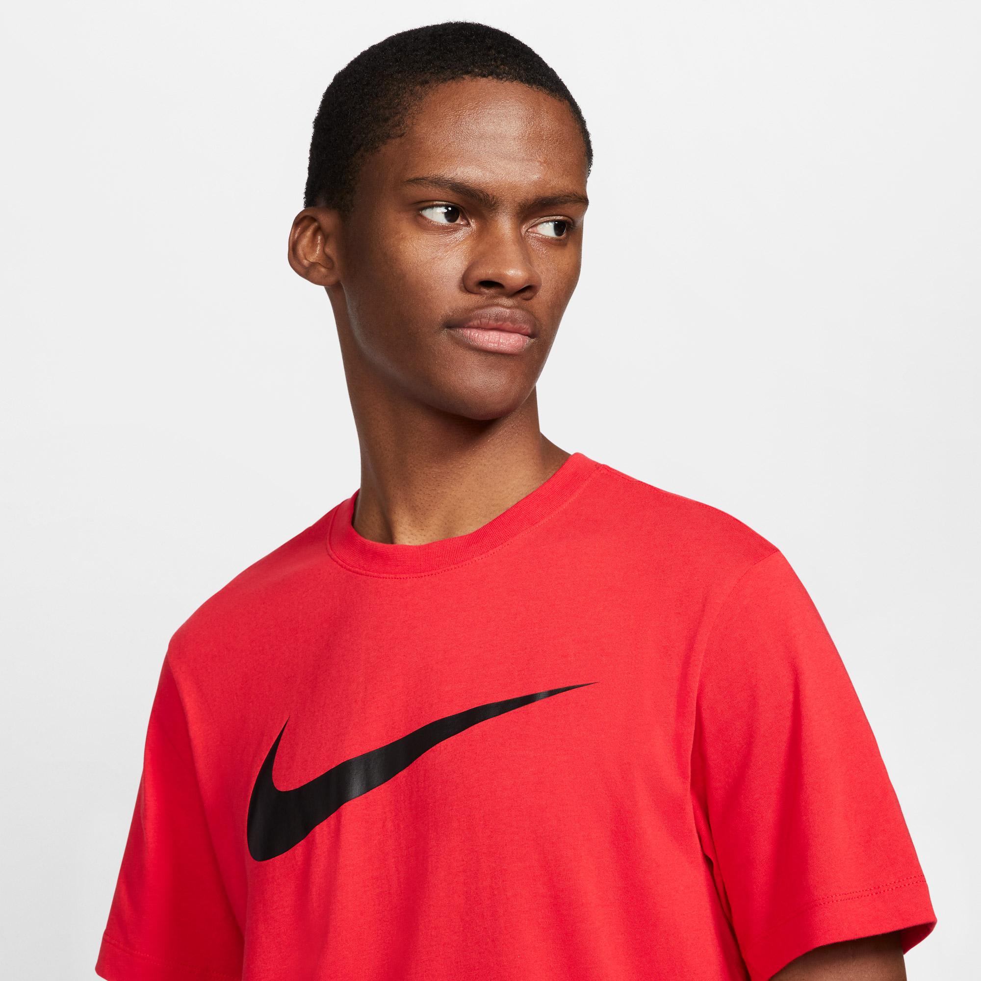 Nike Sportswear Icon Swoosh Erkek Kırmızı/Pembe T-Shirt