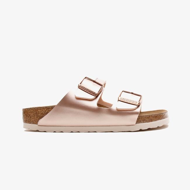  Birkenstock Arizona Birko-Flor Electric Metallic Unisex Pembe Terlik