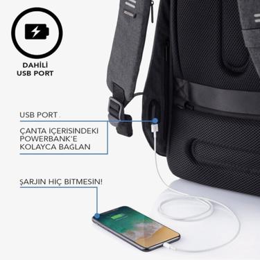  XD Design Bobby Hero Regular Unisex Siyah Sırt Çantası