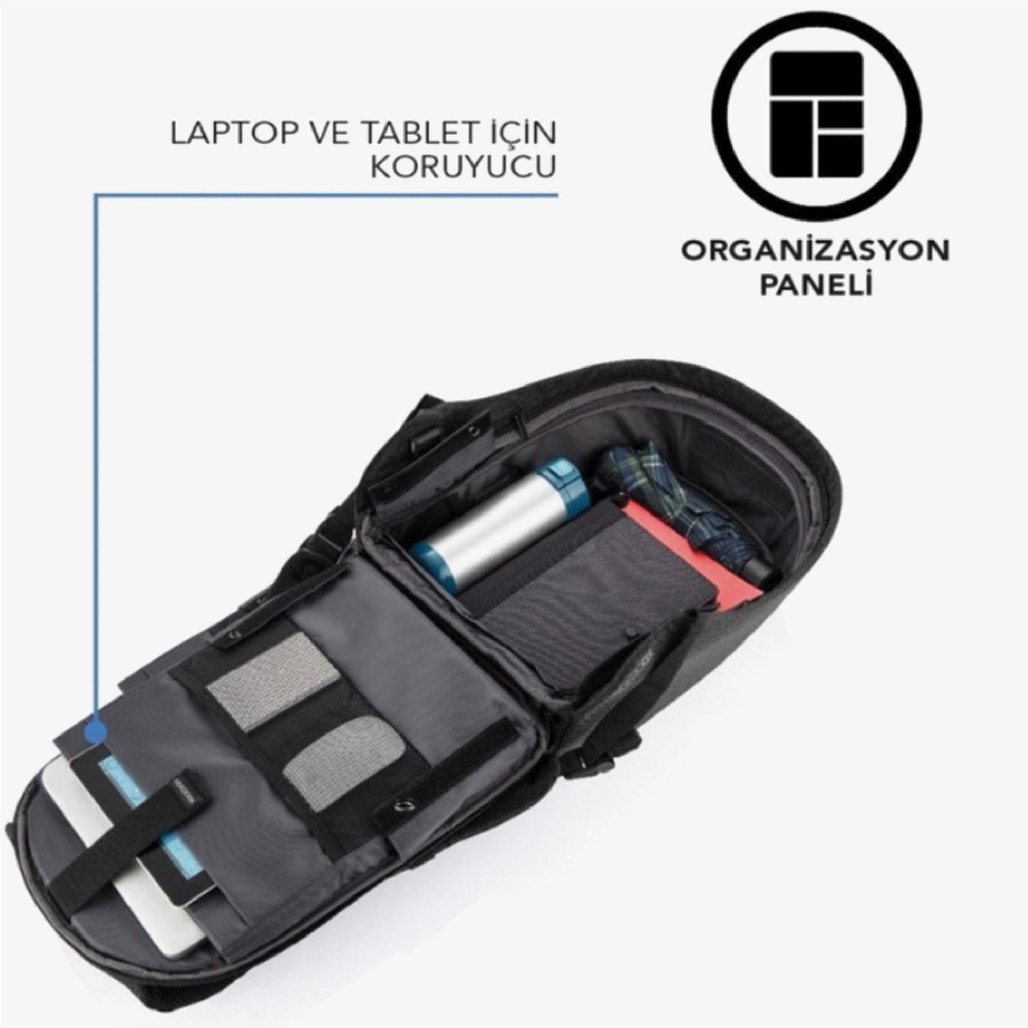 XD Design Bobby Hero Regular Unisex Siyah Sırt Çantası