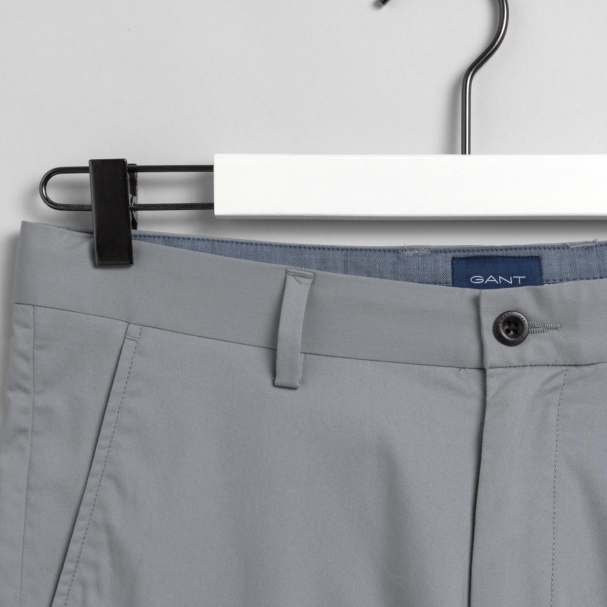 Gant Erkek Gri Slim Fit Şort