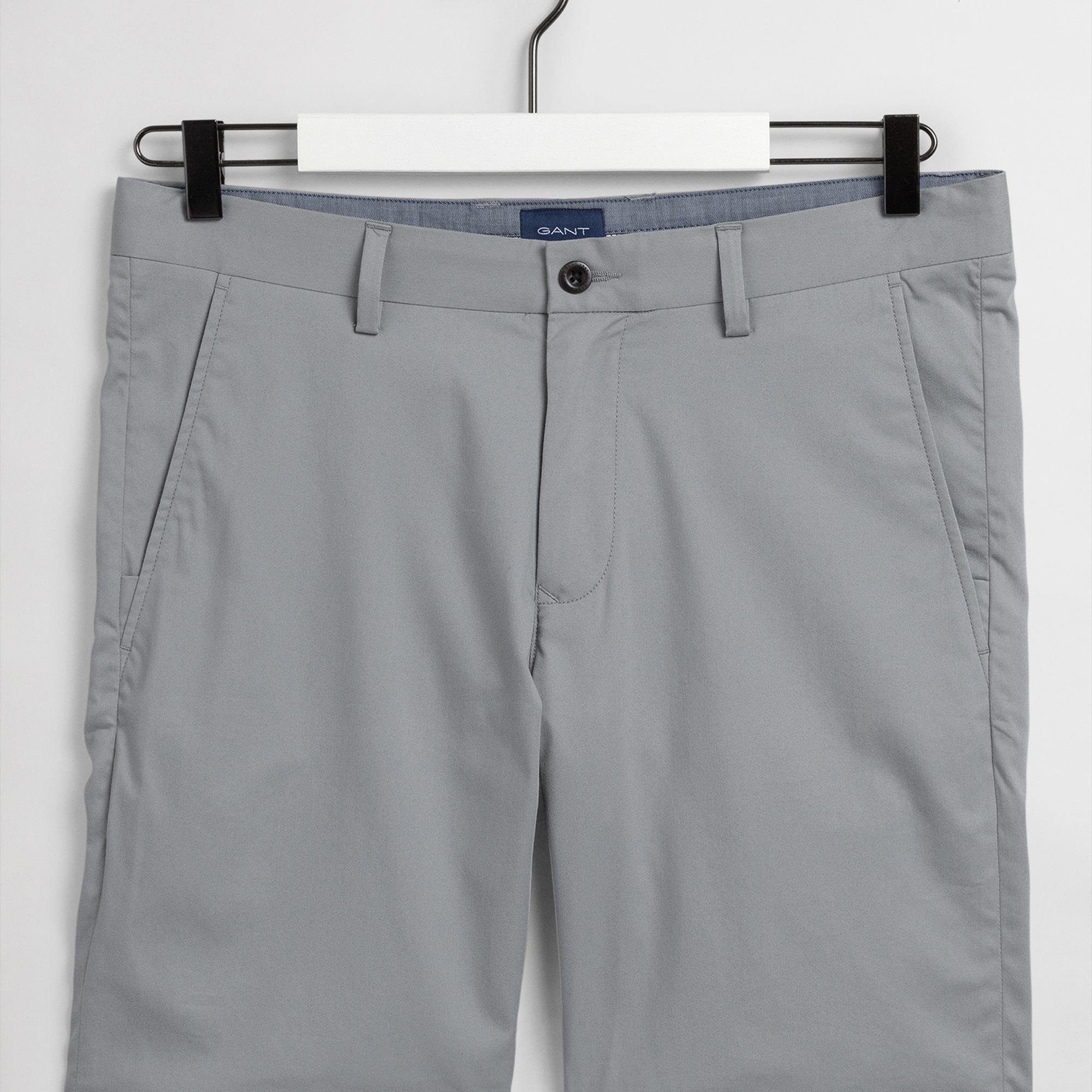 Gant Erkek Gri Slim Fit Şort