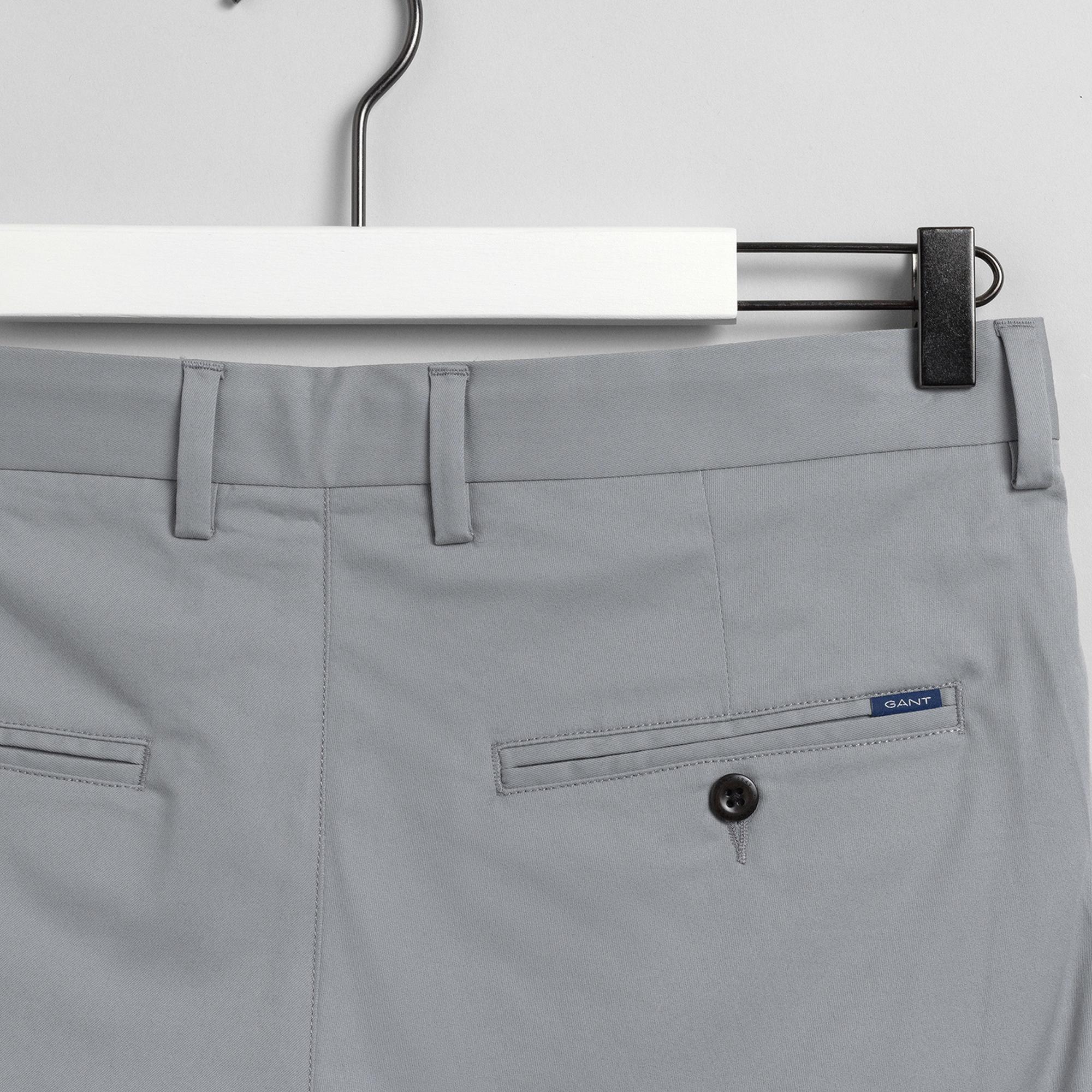 Gant Erkek Gri Slim Fit Şort