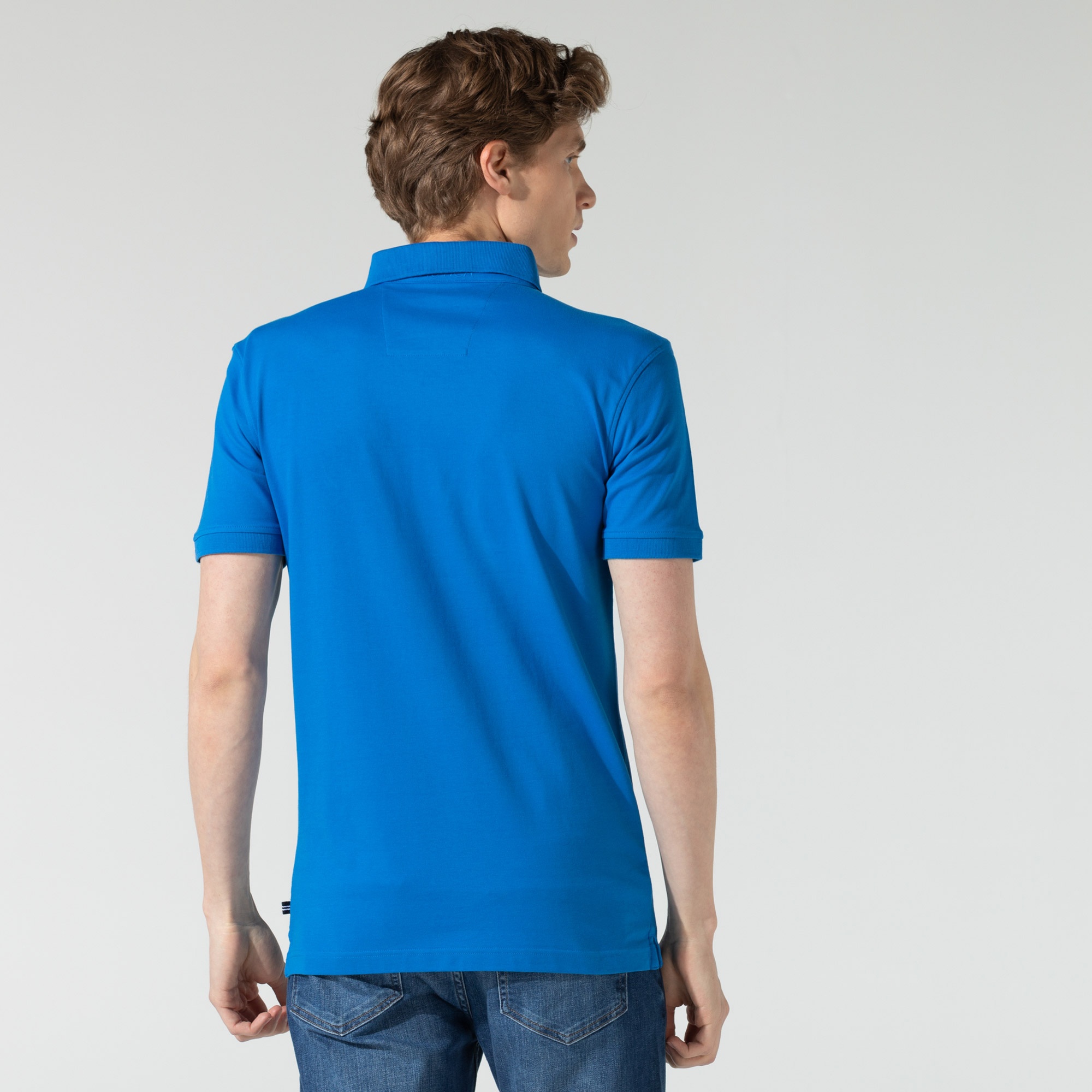 Nautica Erkek Mavi Slim Fit Polo