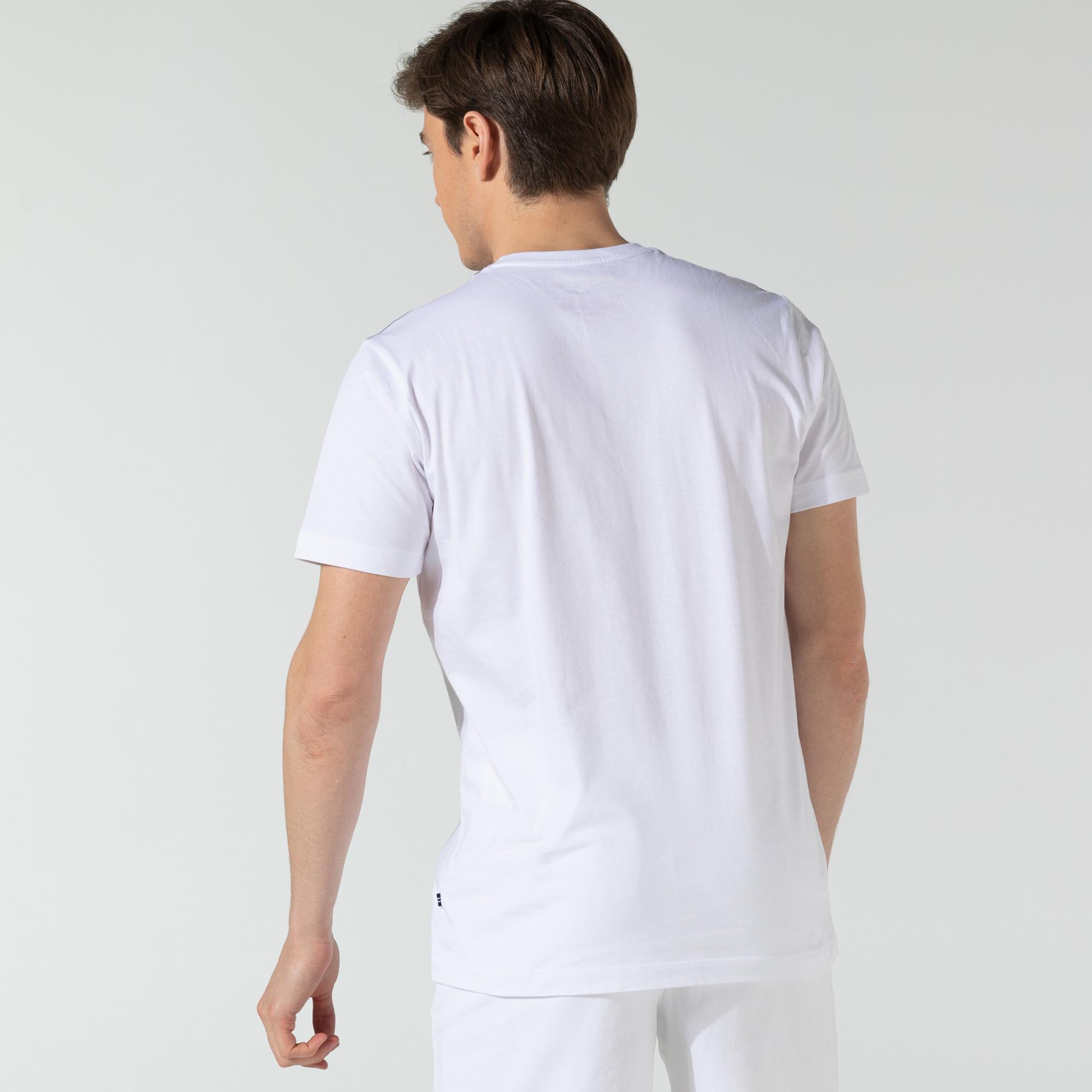 Nautica Erkek Beyaz Oversize Baskılı T-Shirt