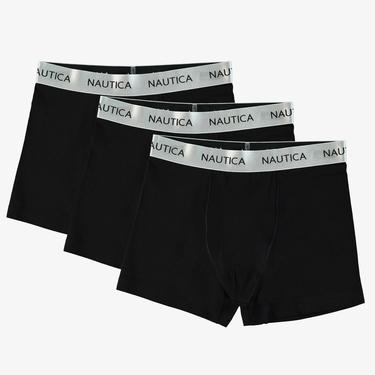  Nautica 3'lü Erkek Siyah Boxer