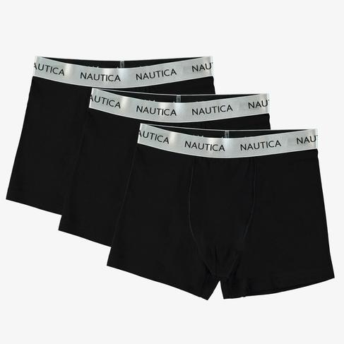  Nautica 3'lü Erkek Siyah Boxer