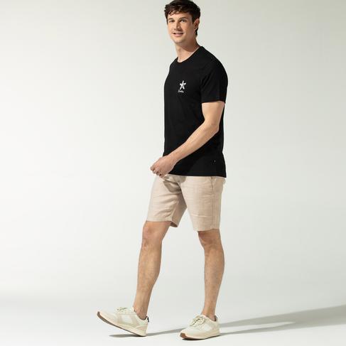  Nautica Erkek Bej Keten Bermuda Şort