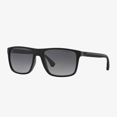 EMPORIO ARMANI Erkek Siyah-Gri Rubber Güneş Gözlüğü