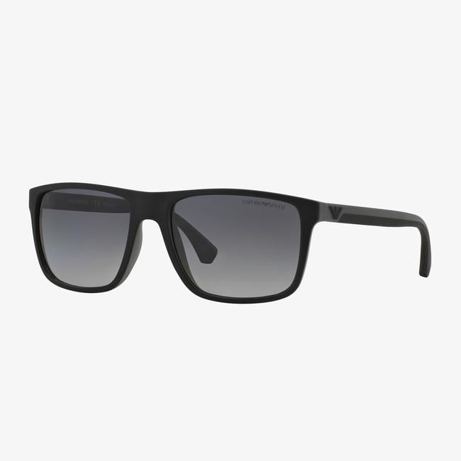  EMPORIO ARMANI Erkek Siyah-Gri Rubber Güneş Gözlüğü