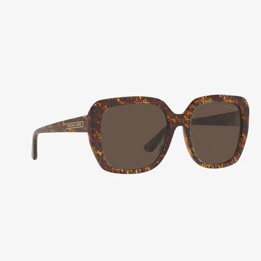  MICHAEL KORS 0MK2140 Manhasset Kadın Mk Logo Print Tortoise Güneş Gözlüğü