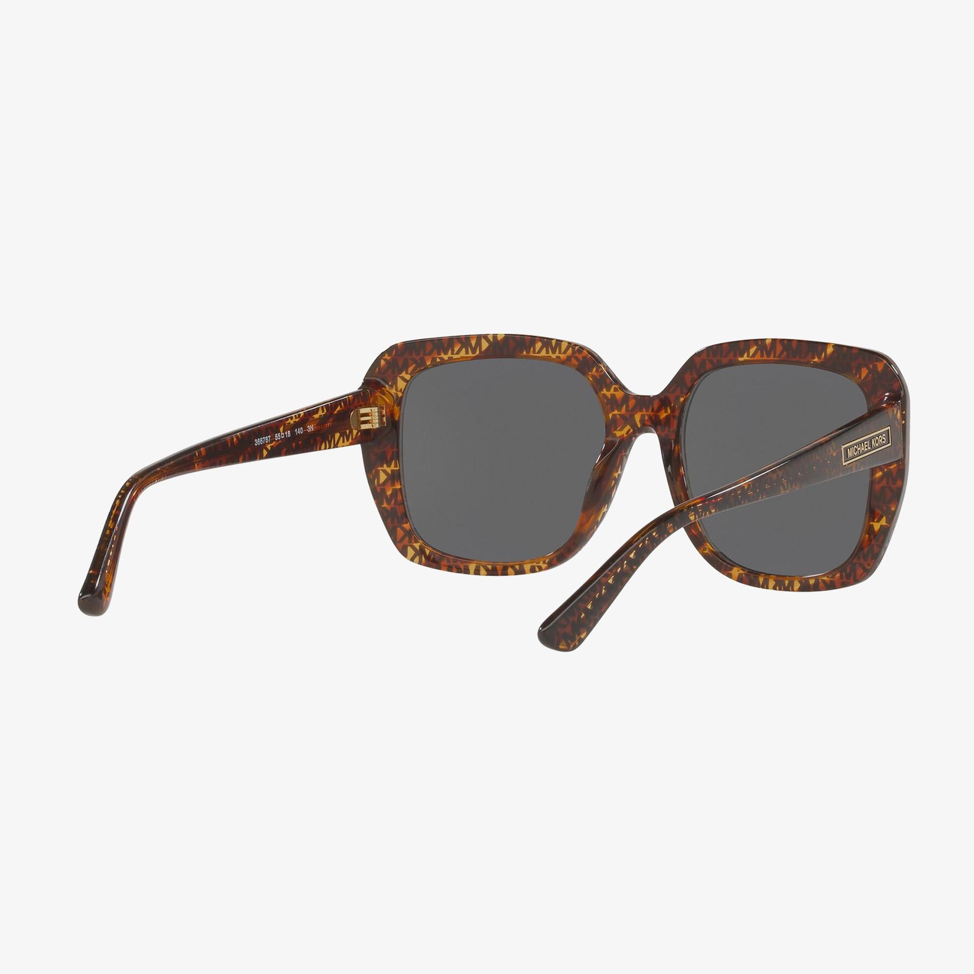 MICHAEL KORS 0MK2140 Manhasset Kadın Mk Logo Print Tortoise Güneş Gözlüğü