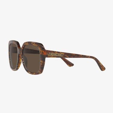 MICHAEL KORS 0MK2140 Manhasset Kadın Mk Logo Print Tortoise Güneş Gözlüğü