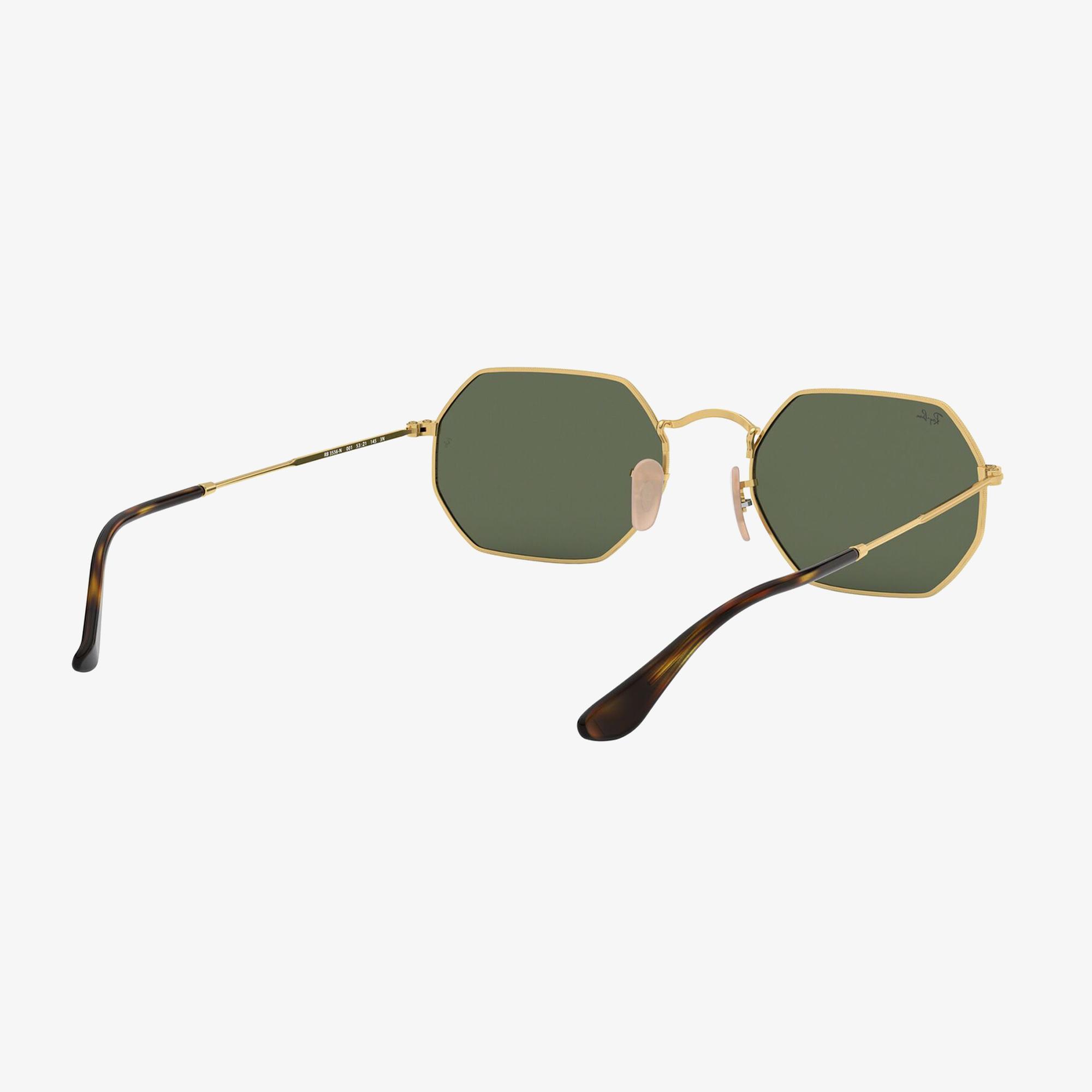 RAY-BAN 0RB3556N Octagonal Unisex Gold Güneş Gözlüğü