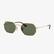 RAY-BAN 0RB3556N Octagonal Unisex Gold Güneş Gözlüğü