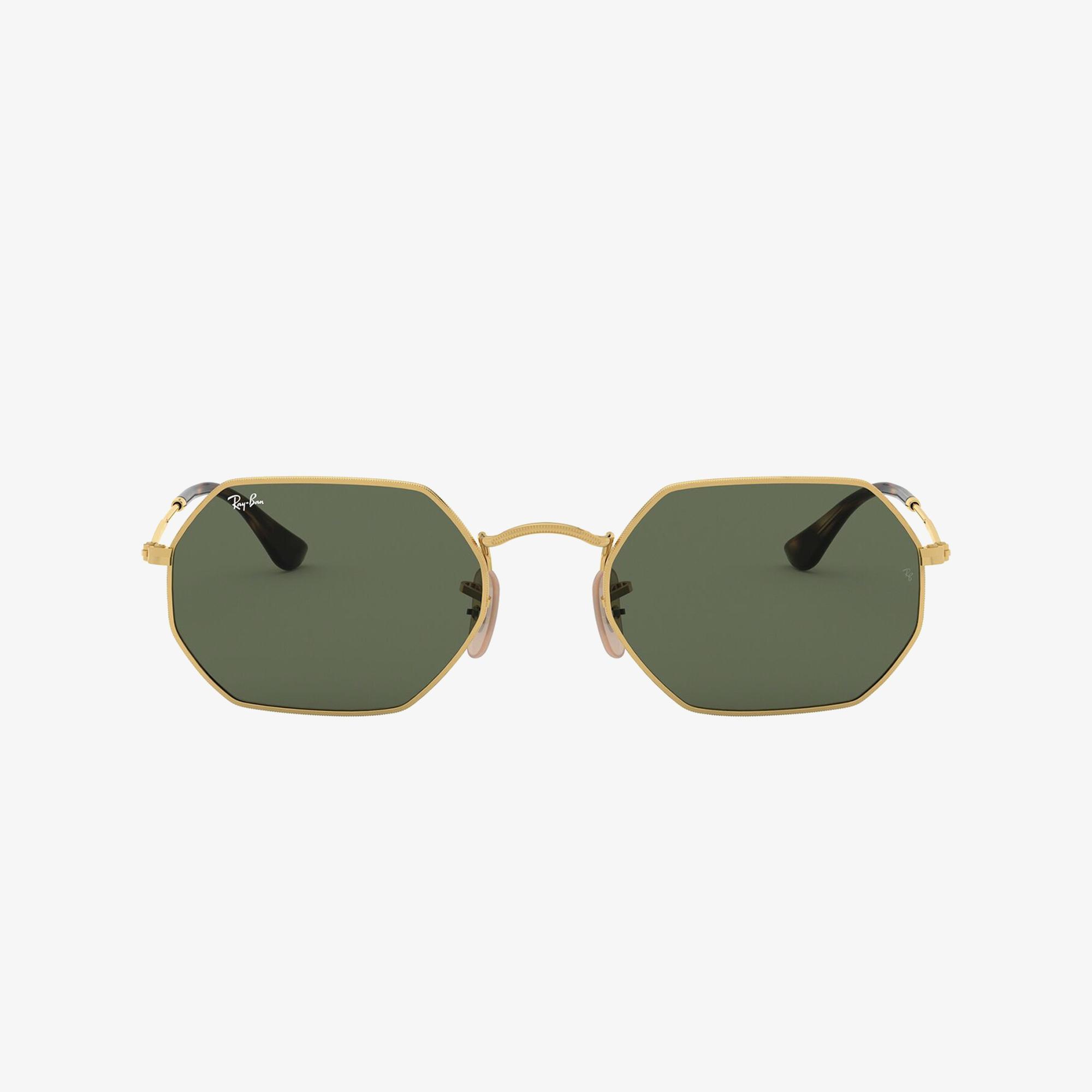 RAY-BAN 0RB3556N Octagonal Unisex Gold Güneş Gözlüğü