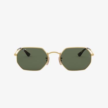  RAY-BAN 0RB3556N Octagonal Unisex Gold Güneş Gözlüğü
