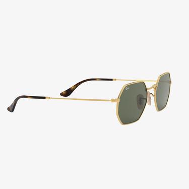  RAY-BAN 0RB3556N Octagonal Unisex Gold Güneş Gözlüğü